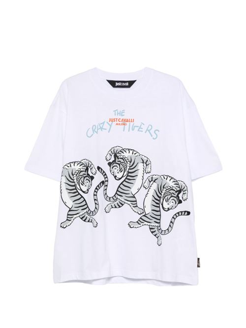 T-shirt uomo con stampa JUST CAVALLI | 80OAHT24CJ518003